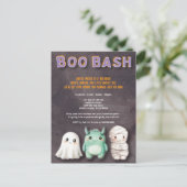 Schattige kostuum Halloween Party Briefkaart (Staand voorkant)