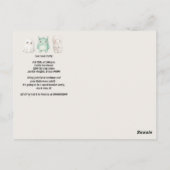 Schattige kostuum Halloween Party Briefkaart (Achterkant)