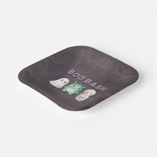 Schattige kostuum Halloween Party Papieren Bordje (Gebogen)