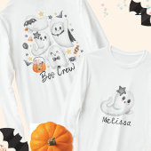 Schattige kostuum Spooky Ghost Pumpkin Boo Crew T-shirt