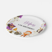 Schattige kostuumfeest Halloween Verjaardagsfeest Papieren Bordje (Gekanteld)