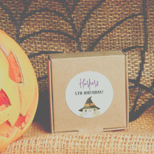 Schattige kostuumfeest Halloween Verjaardagsfeest Ronde Sticker