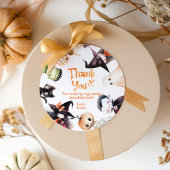 Schattige Kostuumfeest Monsters Halloween bedankt Bedankjes Labels