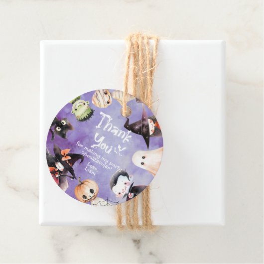 Schattige Kostuumfeest Monsters Halloween bedankt Bedankjes Labels (In situ)