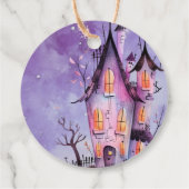 Schattige Kostuumfeest Monsters Halloween bedankt Bedankjes Labels (Achterkant)