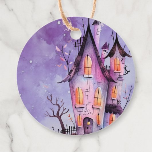 Schattige Kostuumfeest Monsters Halloween bedankt Bedankjes Labels (Achterkant)