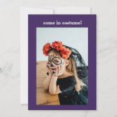 Schattige kostuummonster Halloween feest voor kind Kaart (Achterkant)