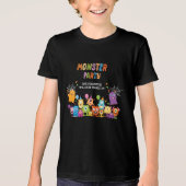 Schattige kostuummonster Halloween feest voor kind Tri-Blend Shirt (Voorkant)