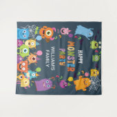 Schattige kostuummonster Halloween feest voor kind Wandkleed (Voorkant (horizontaal))