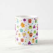 Schattige kostuummonster Halloween Party Pattern Koffiemok (Center)