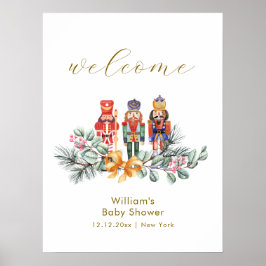 Schattige Koude Buiten Notenkraker Baby Shower Wel Poster