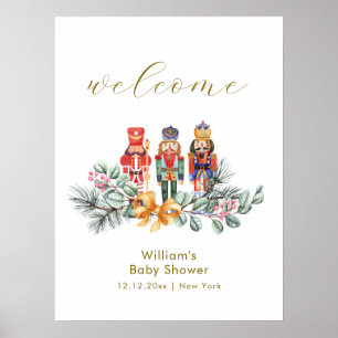 Schattige Koude Buiten Notenkraker Baby Shower Wel Poster