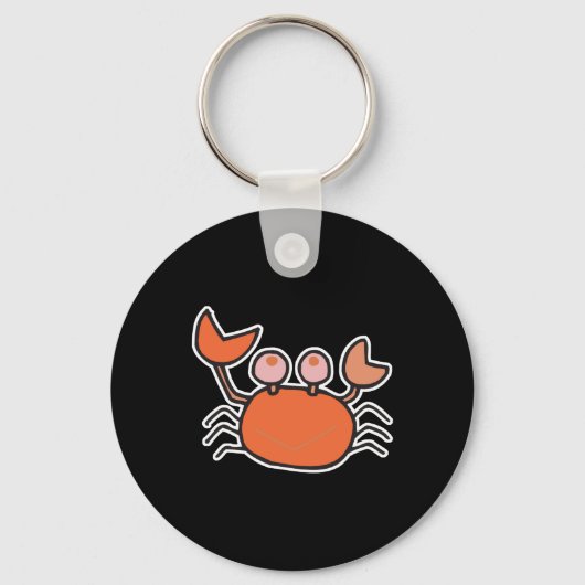 schattige krab sleutelhanger (Voorkant)