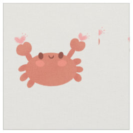 Schattige krabweefsel stof