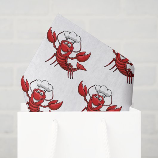 Schattige kreeft kookfeestje tissuepapier (Cadeauzakje)