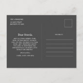 Schattige krijt kerstbomen zwart wit briefkaart (Achterkant)