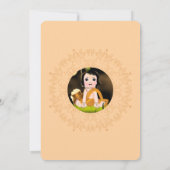 Schattige Krishna kaart voor verjaardag - Krishna (Achterkant)