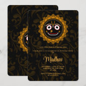 Schattige Krishna kaart voor verjaardag - Krishna (Voorkant / Achterkant)