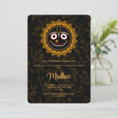 Schattige Krishna kaart voor verjaardag - Krishna (Staand voorkant)