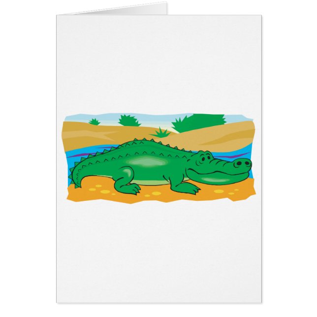 schattige krokodil (Voorkant)
