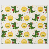 Schattige Krokodil Cadeau Cadeaupapier (Vlak)