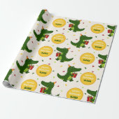 Schattige Krokodil Cadeau Cadeaupapier (Uitgerold)