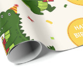 Schattige Krokodil Cadeau Cadeaupapier (Rol Hoek)