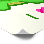 Schattige krokodil liefde kawaii cartoon baby poster (Hoek)