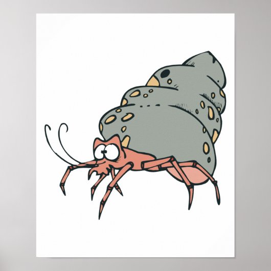 schattige kruidachtige krab poster (Voorkant)