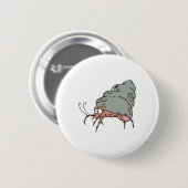schattige kruidachtige krab ronde button 5,7 cm (Voorkant /achterkant)