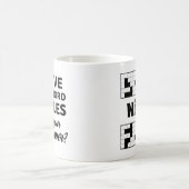 Schattige kruiswoordpuzzel liefhebber koffie Mok (Center)