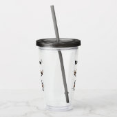 Schattige Kung Poo Karate Acryl Drinkbeker (Links)