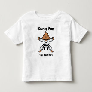 Schattige Kung Poo Karate Kinder Shirts