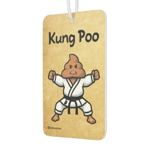 Schattige Kung Poo Karate Luchtverfrisser