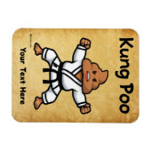Schattige Kung Poo Karate Magneet (Horizontaal)