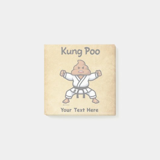 Schattige Kung Poo Karate Post-it® Notes (Voorkant)
