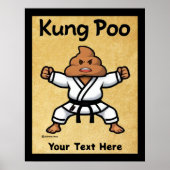 Schattige Kung Poo Karate Poster (Voorkant)
