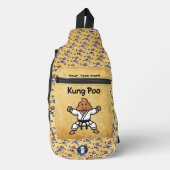 Schattige Kung Poo Karate Sling Bag (Voorkant)