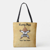 Schattige Kung Poo Karate Tote Bag (Achterkant)