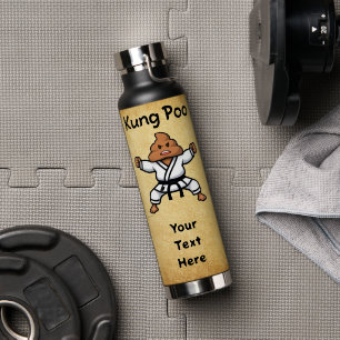 Schattige Kung Poo Karate Waterfles