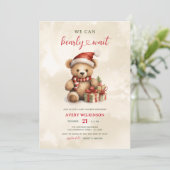 Schattige kunnen we bijna niet wachten op kerst Ba Kaart (Staand voorkant)