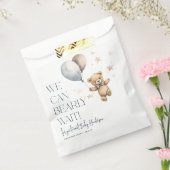 Schattige kunnen we bijna wachten jongen Baby show Bedankzakje (Gezegeld)