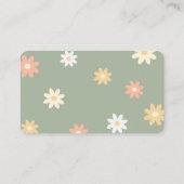 Schattige kunnen we haast wachten Baby shower luie Informatiekaartje (Achterkant)