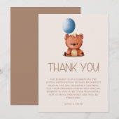 Schattige kunnen we haast wachten op genderneutraa bedankkaart (Voorkant / Achterkant)