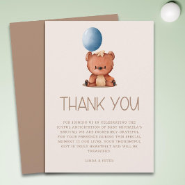 Schattige kunnen we haast wachten op genderneutraa bedankkaart