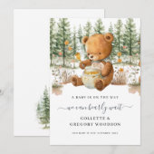 Schattige kunnen we nauwelijks wachten met het Ber Aankondiging (Voorkant / Achterkant)