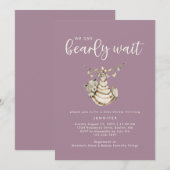 Schattige kunnen we nauwelijks wachten op stoffig  kaart (Voorkant / Achterkant)