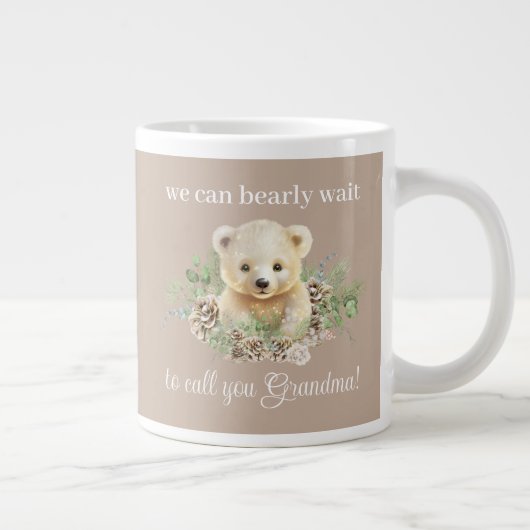 Schattige kunnen we nauwelijks wachten op zwangers grote koffiekop (Rechts)