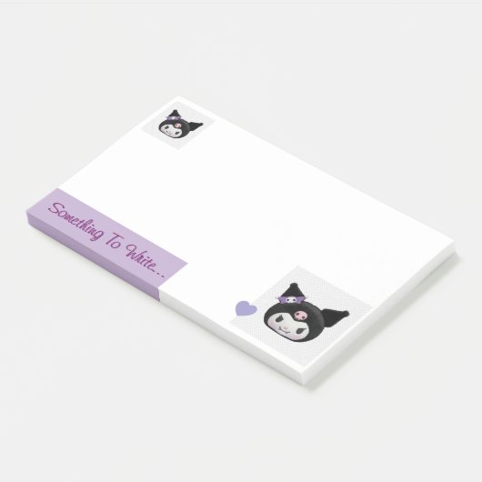 Schattige Kuromi Post-it® Notes (Schuin)