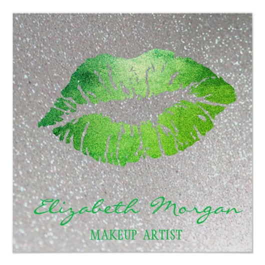 Schattige Kus, Lips, Makeup kunstenaar Perfect Poster (Voorkant)